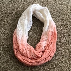 Ombré knit infinity scarf